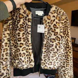 Kate Spade fur bomber jacket - New with tags